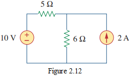Figure 2.12 Circuit for Example 2.4.